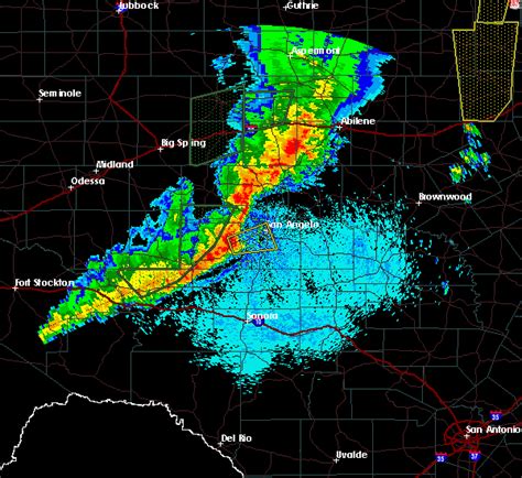 San angelo doppler radar - Interactive weather map allows you to pan and zoom to get unmatched weather details in your local neighborhood or half a world away from The Weather Channel and Weather.com
